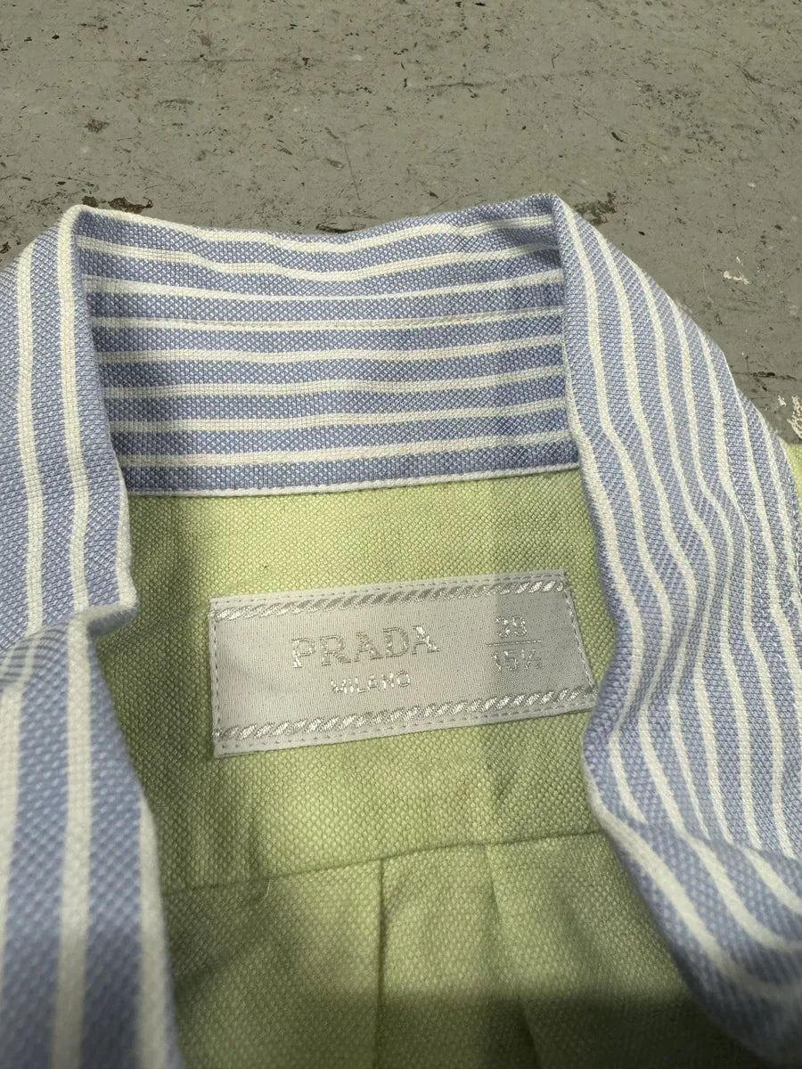 Prada Colorblocked Striped Summer Boss Shirt DjhMkgY 7