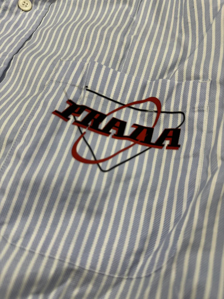 Prada Colorblocked Striped Summer Boss Shirt DjhMkgY 8