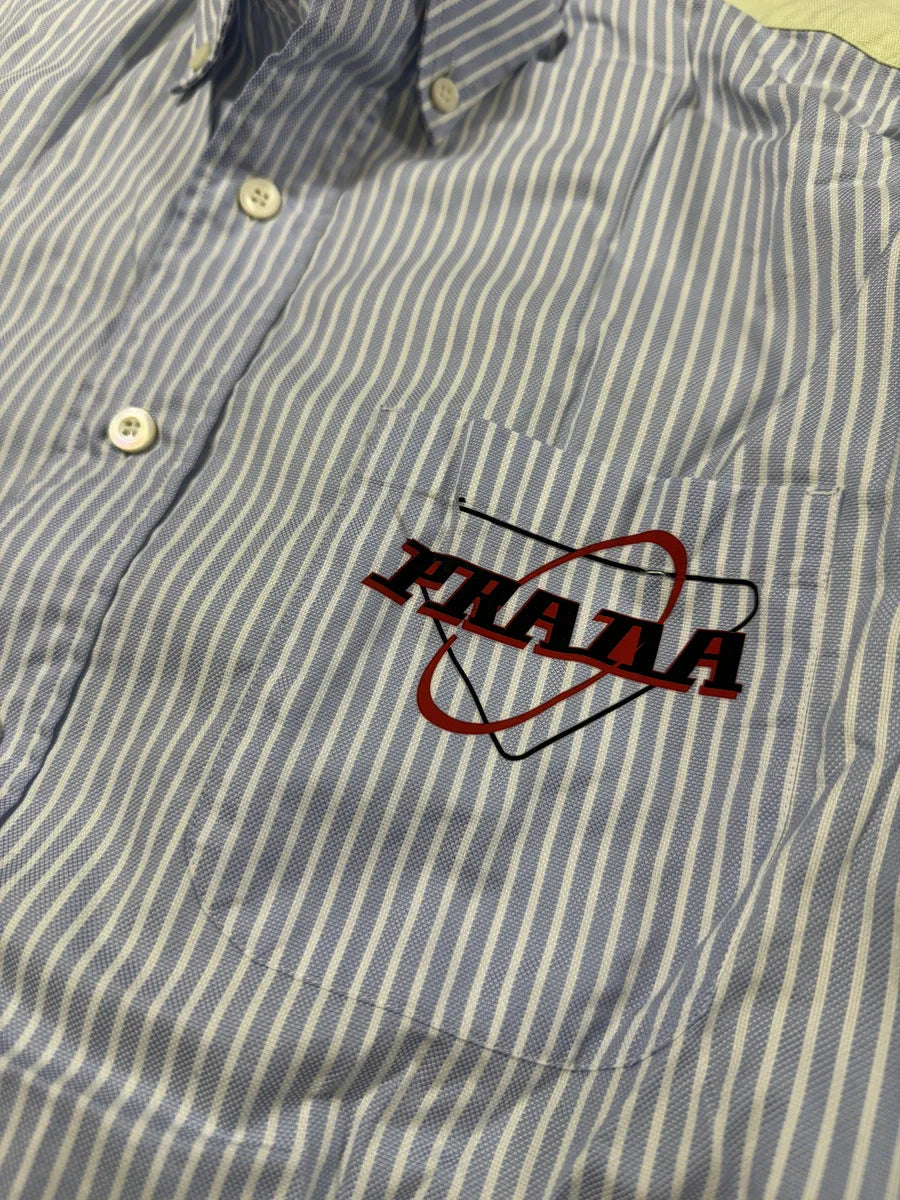 Prada Colorblocked Striped Summer Boss Shirt DjhMkgY 9