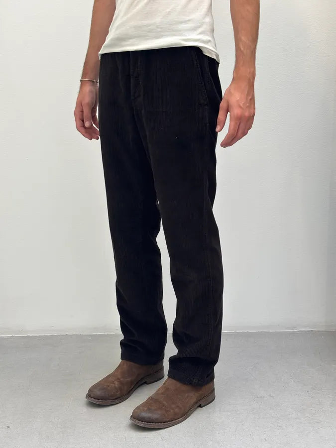2000s Prada Corduroy Dark Brown Cozy Pants ZmXhZpr 2