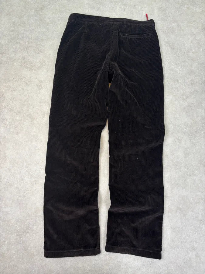 2000s Prada Corduroy Dark Brown Cozy Pants ZmXhZpr 5
