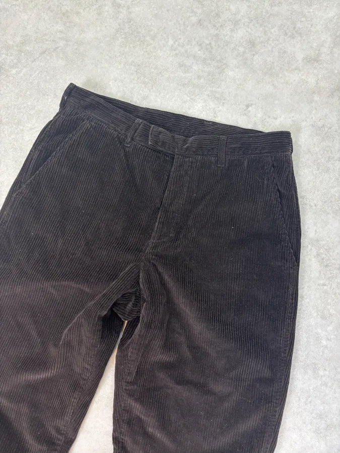 2000s Prada Corduroy Dark Brown Cozy Pants ZmXhZpr 4