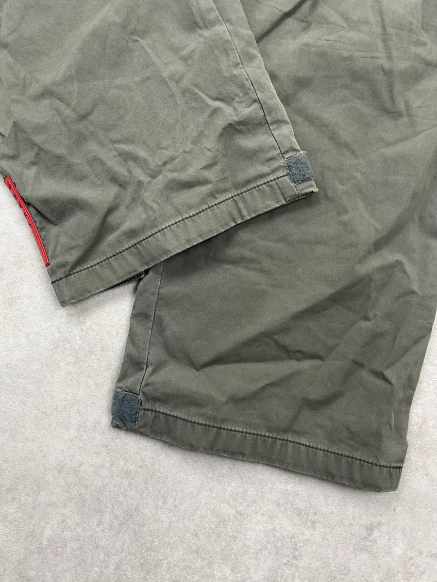 SS2003 Prada Linea Rossa Khaki Pants PLwnEAz 7