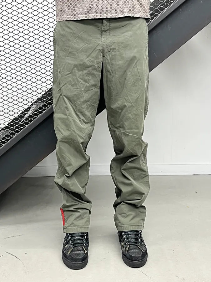 SS2003 Prada Linea Rossa Khaki Pants PLwnEAz 0