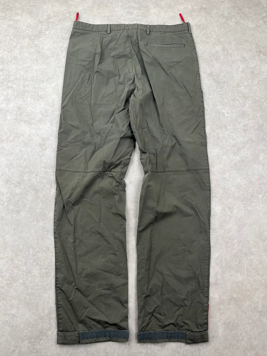 SS2003 Prada Linea Rossa Khaki Pants PLwnEAz 4