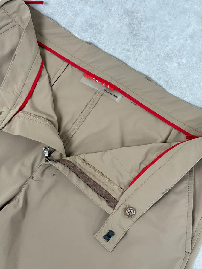 SS1999 Prada Cream Sport Classy Pants  TxvDdLA 7
