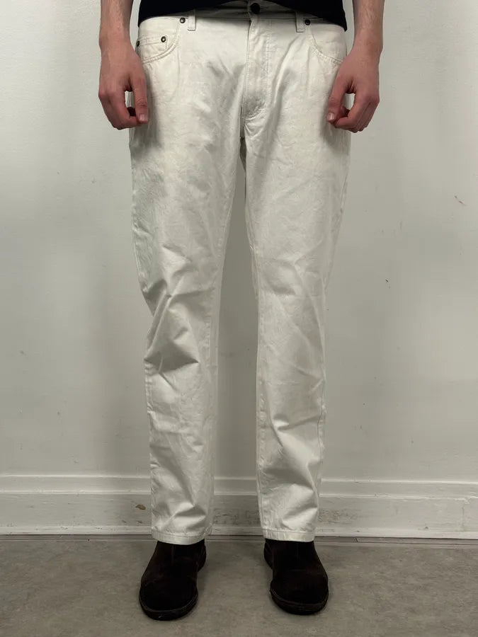 SS2009 Prada White Classic Denim Jeans hiSFDlR 1