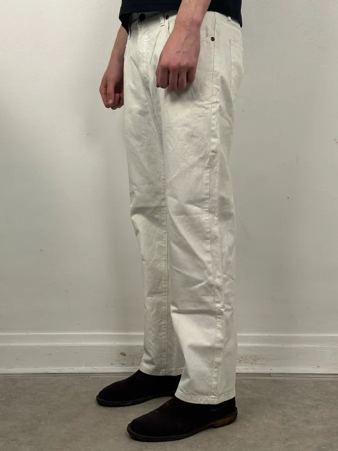 SS2009 Prada White Classic Denim Jeans hiSFDlR 2