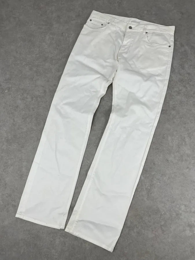 SS2009 Prada White Classic Denim Jeans hiSFDlR 4