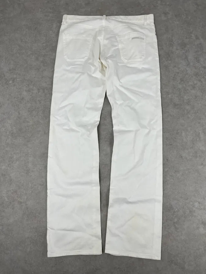 SS2009 Prada White Classic Denim Jeans hiSFDlR 6