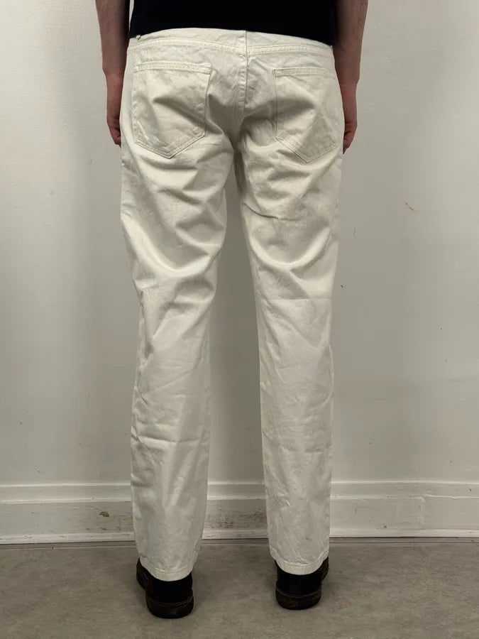 SS2009 Prada White Classic Denim Jeans hiSFDlR 3