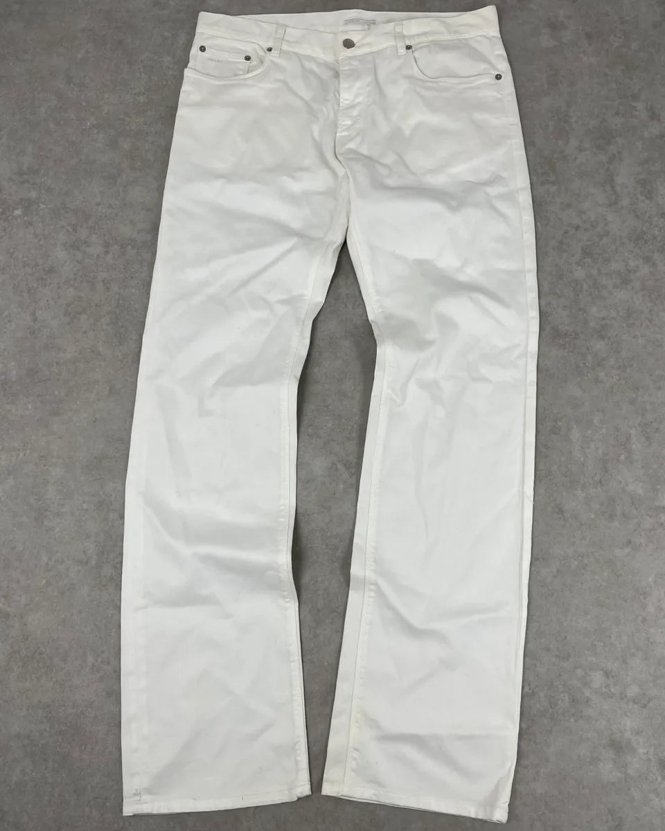 SS2009 Prada White Classic Denim Jeans hiSFDlR 0