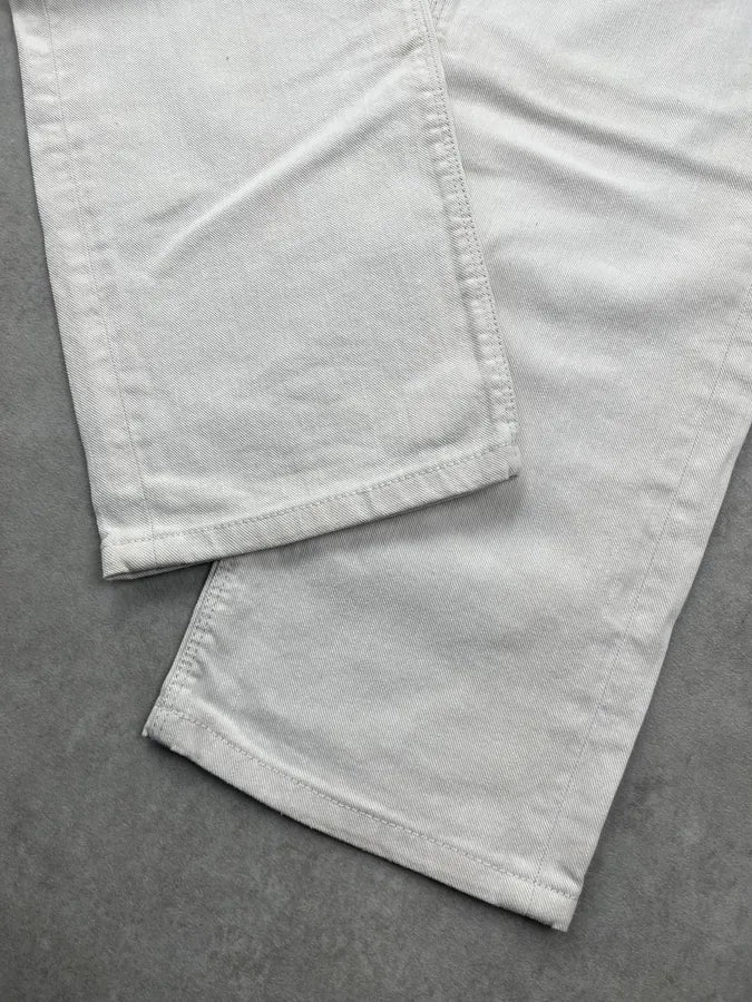 SS2008 Prada White Creamy Easy Fit Denim Jeans NGlfArs 7
