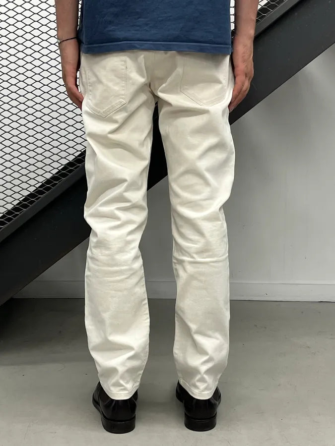 SS2008 Prada White Creamy Easy Fit Denim Jeans NGlfArs 3