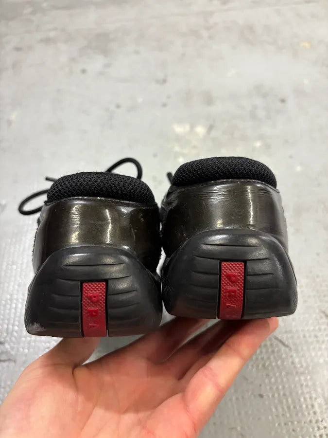 2000s Prada Americas Cup Dark Green Sneakers dWyPpTU 4