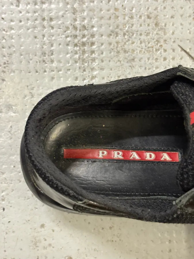 2000s Prada Americas Cup Dark Green Sneakers dWyPpTU 6
