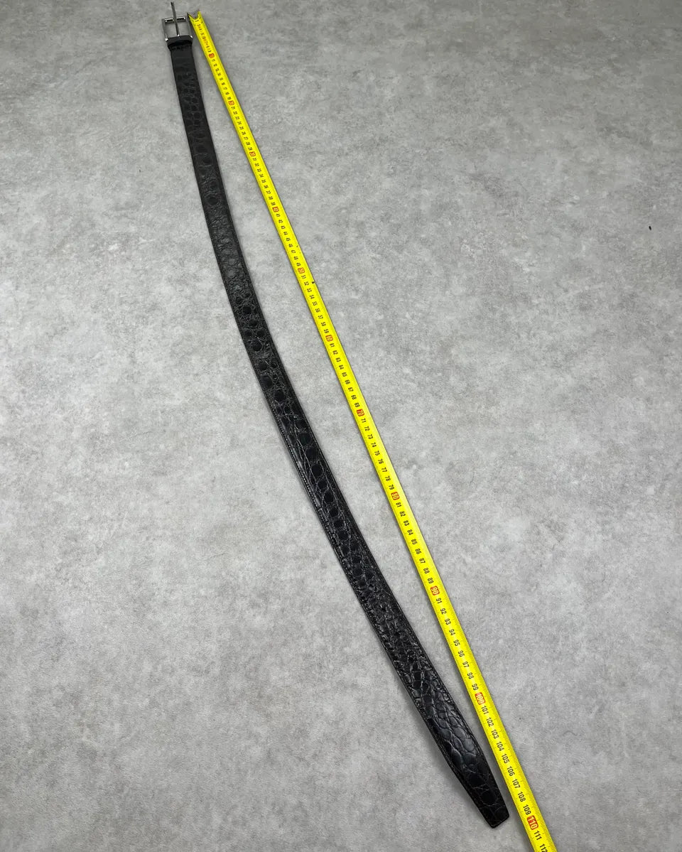 Prada Dark Brown Crocodile Leather Belt Urllvrx 8
