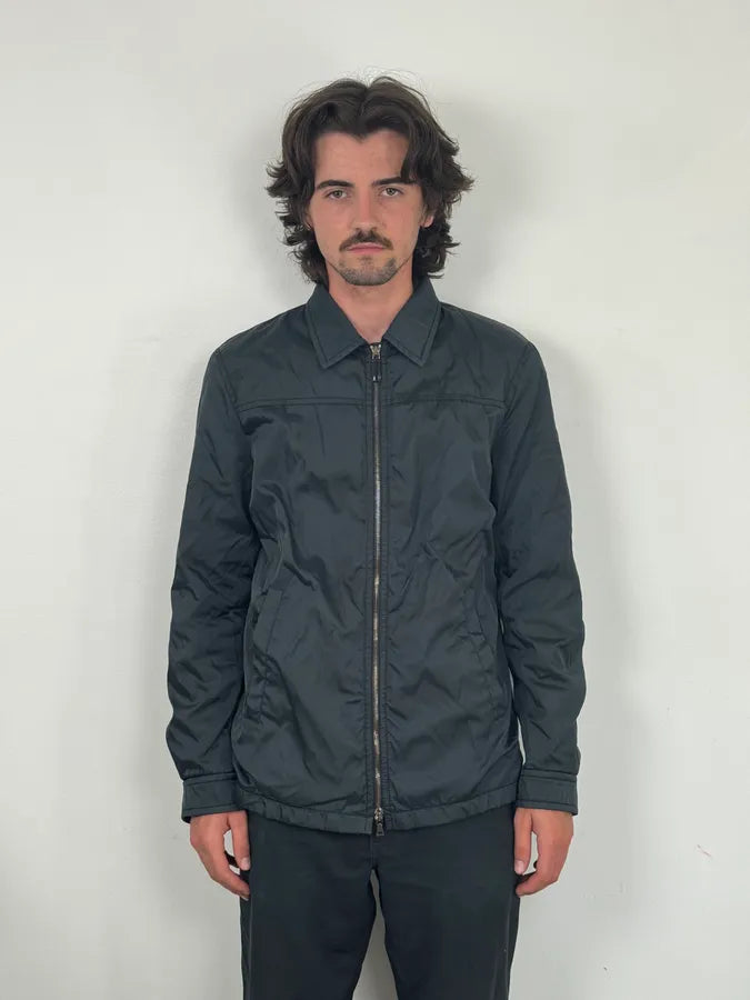 AW2011 Prada Dark Green Nylon Light Jacket cwDBpbo 1