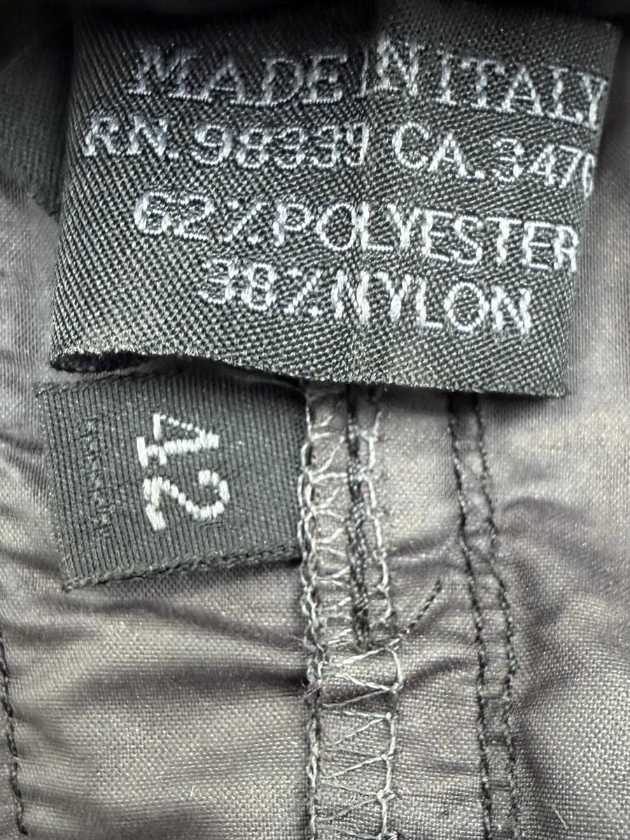 SS2000 Prada Dark Grey Nylon Striped Shorts clNpAbo 10