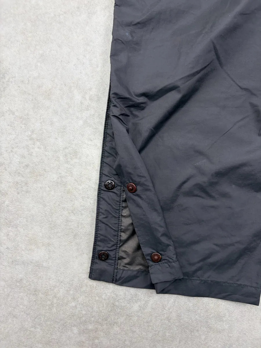 SS2000 Prada Dark Grey Nylon Striped Shorts clNpAbo 11