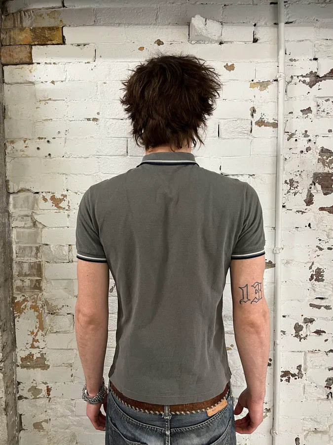 Prada Faded Grey Polo Shirt xWssrqB 2