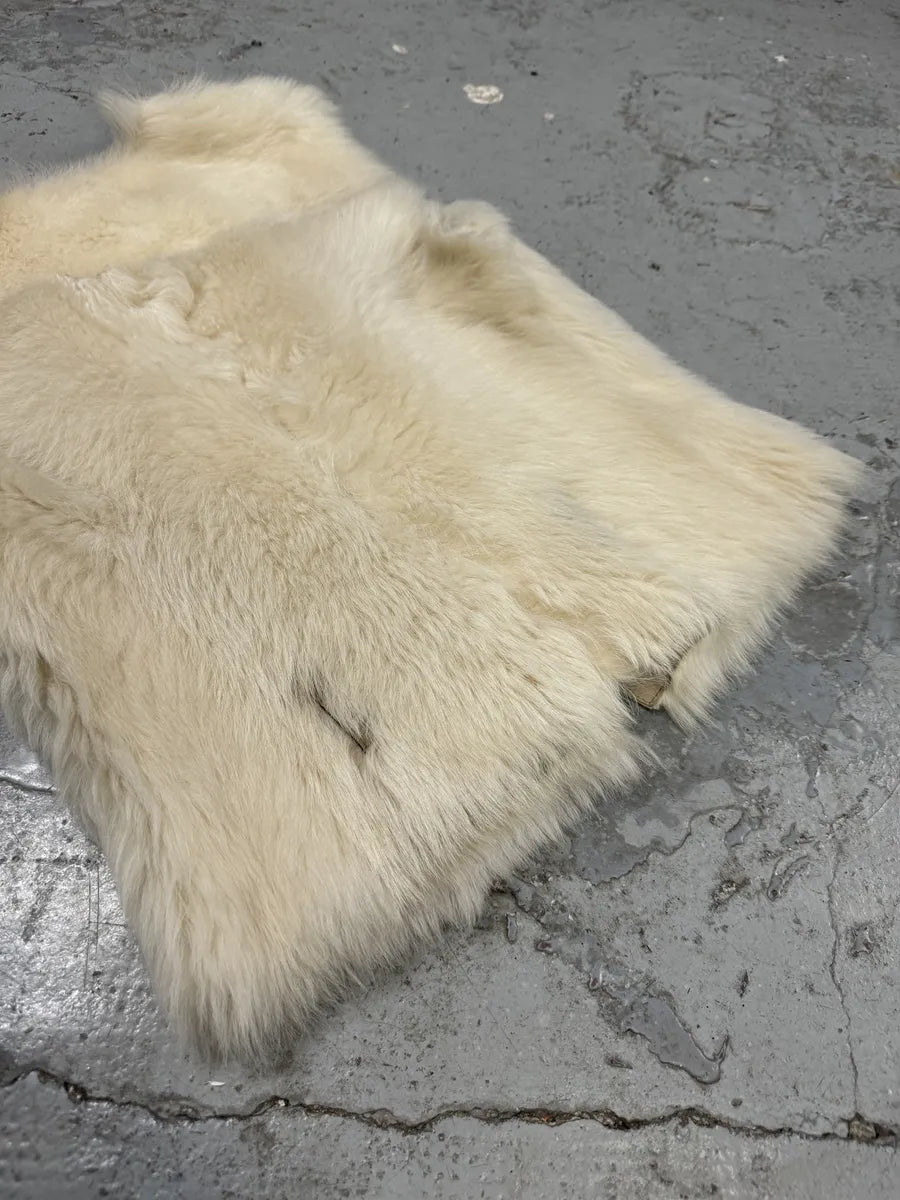 Prada Fur Creamy White Fur Leather Vest AGTQceH 7