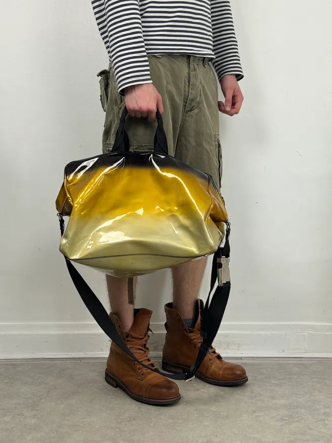 Prada Gold Leather Ombre Travel Bag MPhWCMs 0