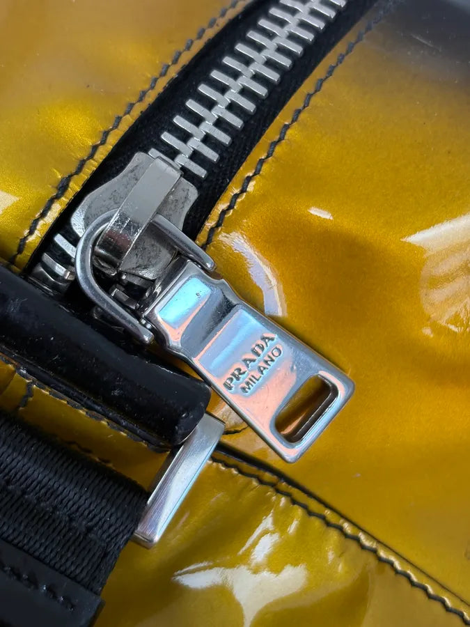 Prada Gold Leather Ombre Travel Bag MPhWCMs 11