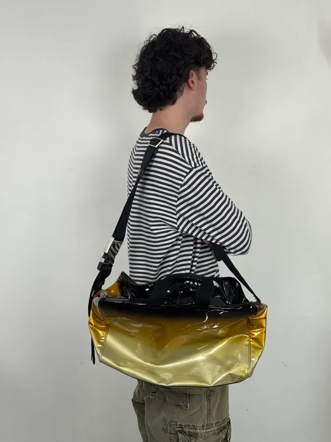 Prada Gold Leather Ombre Travel Bag MPhWCMs 3