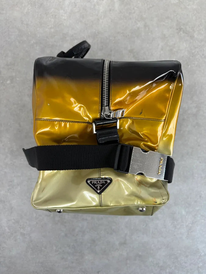 Prada Gold Leather Ombre Travel Bag MPhWCMs 4