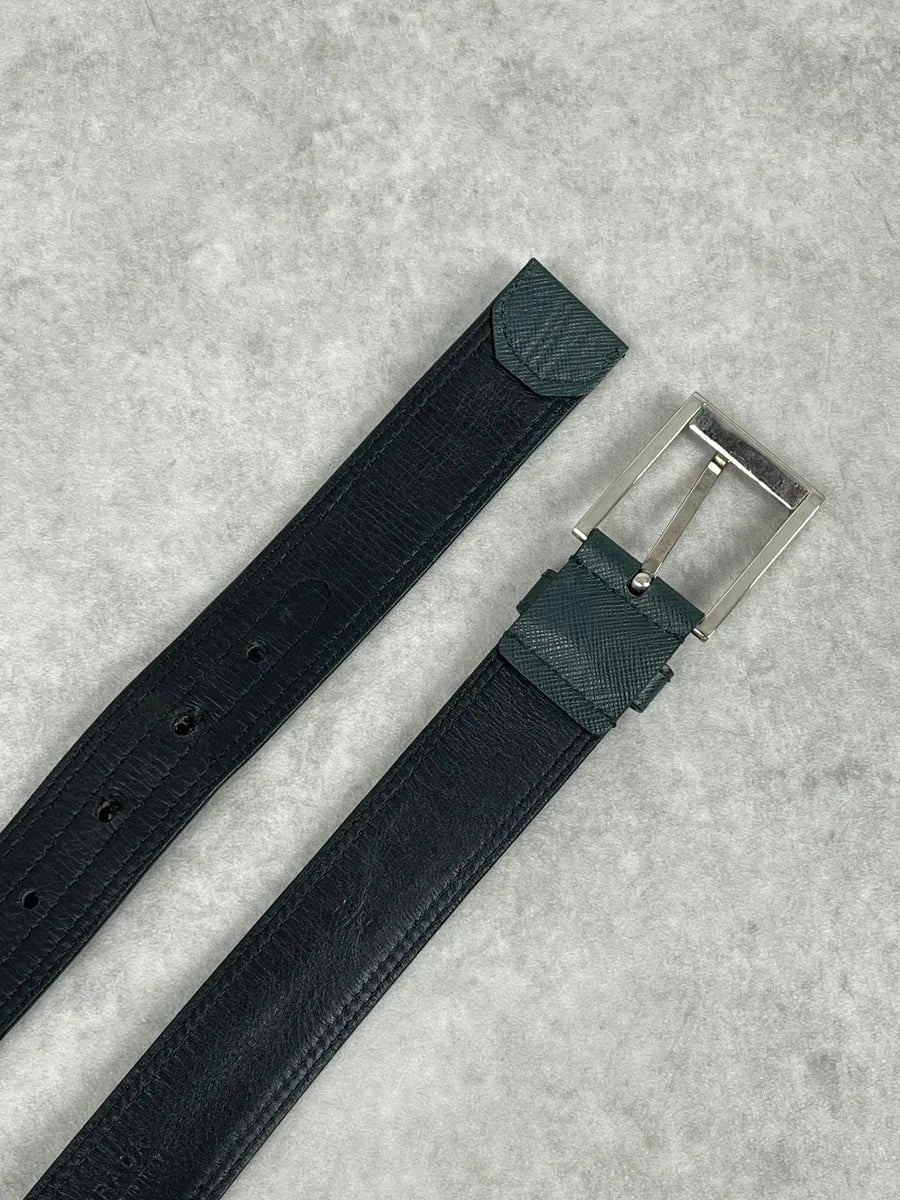 Prada Green Studded Premium Leather Belt BdWpohx 4