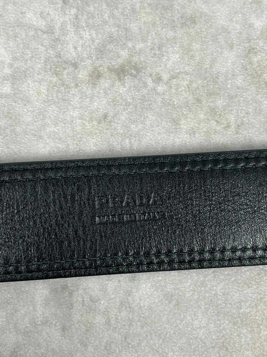 Prada Green Studded Premium Leather Belt BdWpohx 7