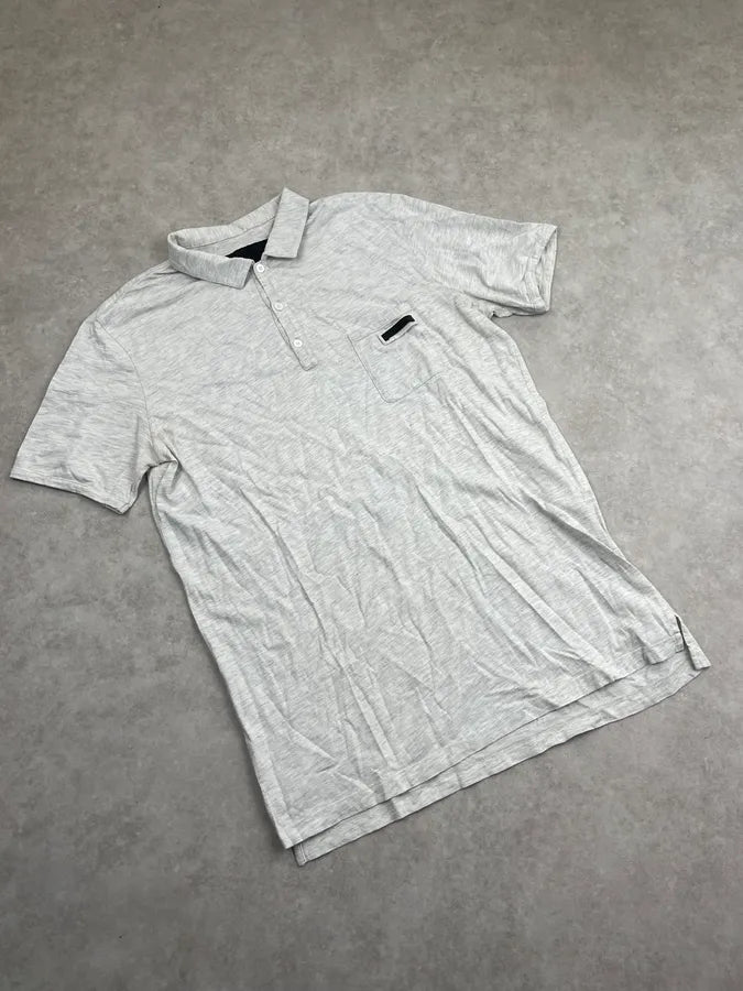 2010s Prada Grey Chest Pocket Polo XCeWzJK 3