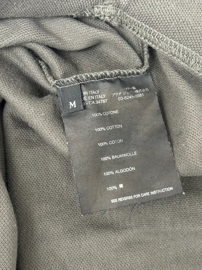 2000s Prada Grey & Red Contrast Collar Polo RdlIbWO 8