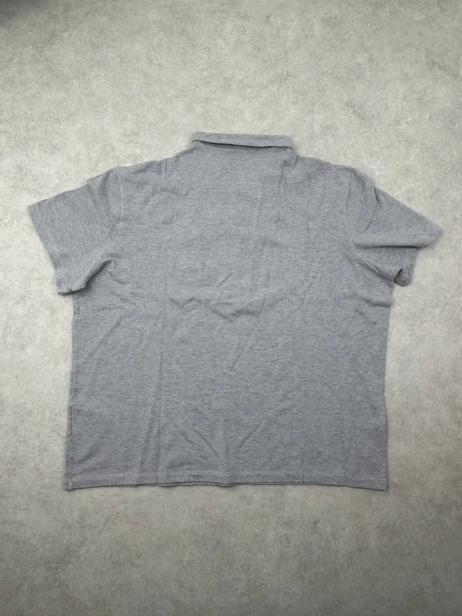 2000s Prada Grey Linea Rossa Polo Shirt ypgUYGq 5