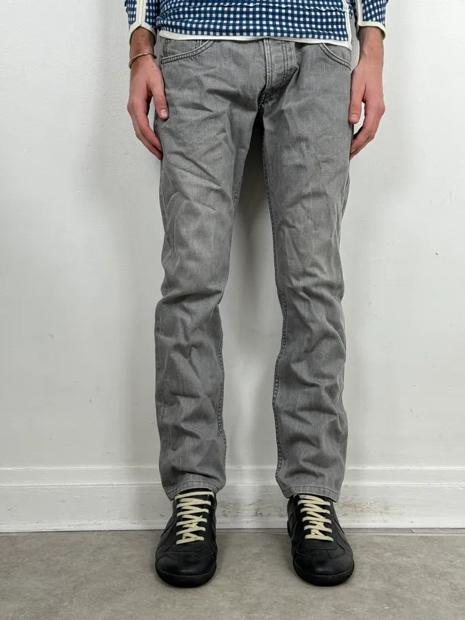 AW2010 Prada Grey Minimalist Slim Denim Jeans  cvjToWm 1