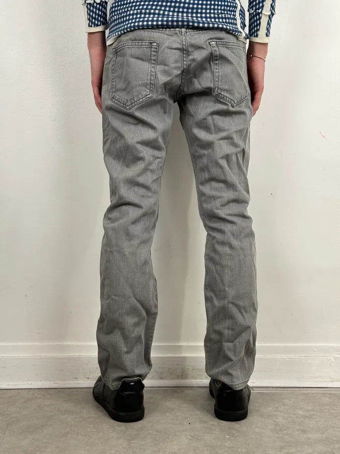 AW2010 Prada Grey Minimalist Slim Denim Jeans  cvjToWm 3