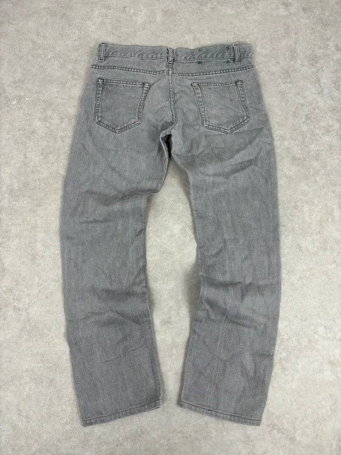 AW2010 Prada Grey Minimalist Slim Denim Jeans  cvjToWm 5