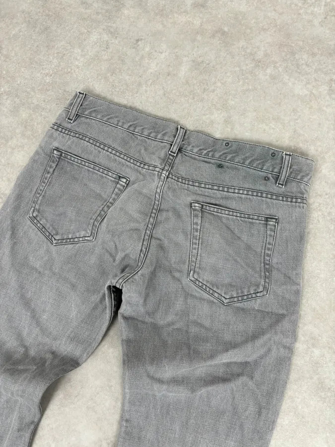 AW2010 Prada Grey Minimalist Slim Denim Jeans  cvjToWm 6