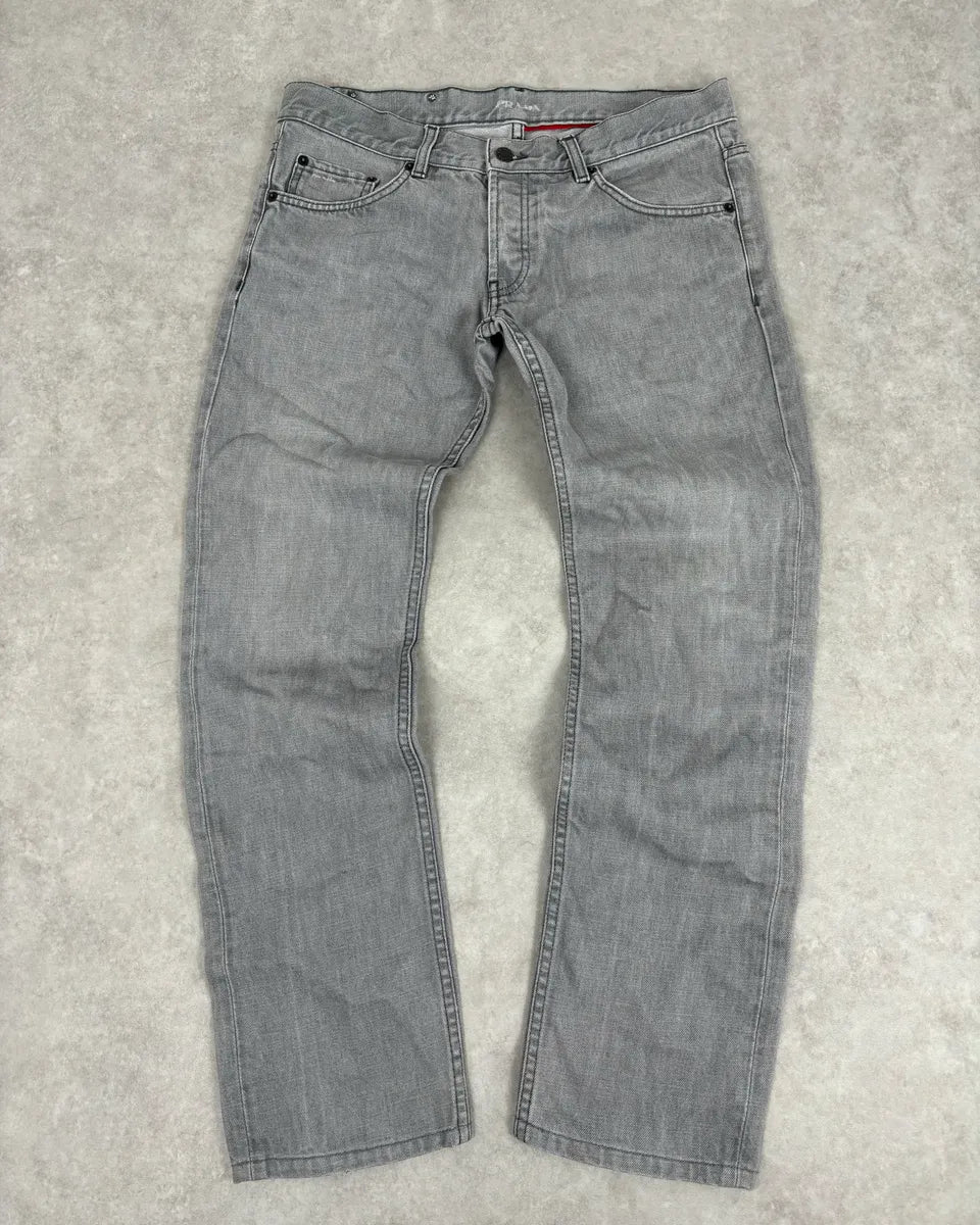 AW2010 Prada Grey Minimalist Slim Denim Jeans  cvjToWm 0
