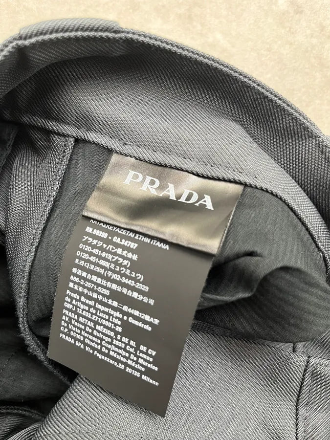 SS2018 Prada Grey Nylon Cargo Shorts SbPOOZd 9