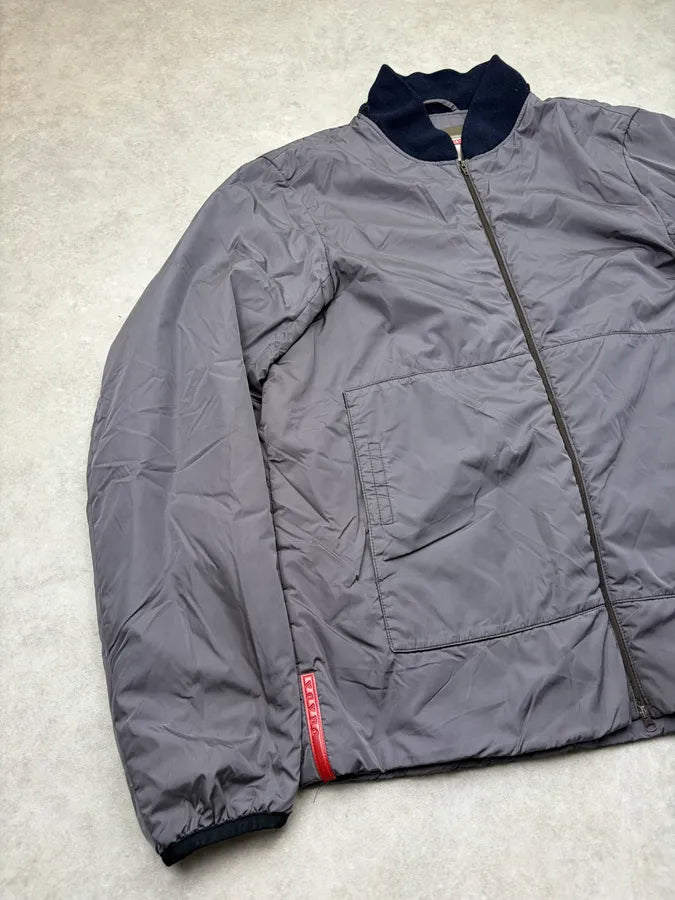 2000s Prada Grey Nylon Linea Rossa Jacket OaztsMQ 3