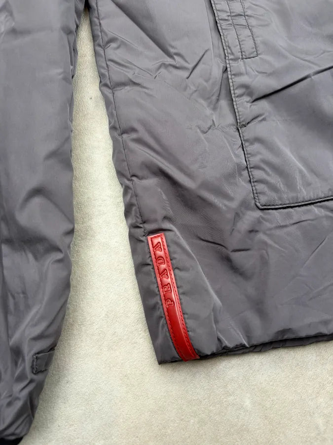 2000s Prada Grey Nylon Linea Rossa Jacket OaztsMQ 4
