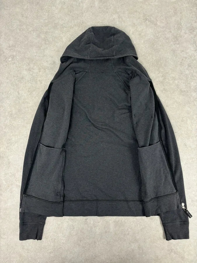 SS2006 Prada Grey Padded Zip-up Hoodie BEtxaxQ 7