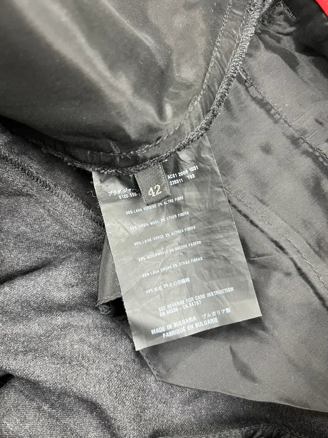 AW2008 Prada Grey Minimalist Wool Pants gNyOjGA 8