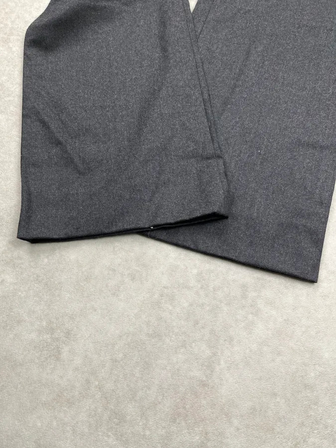 AW2008 Prada Grey Minimalist Wool Pants gNyOjGA 7