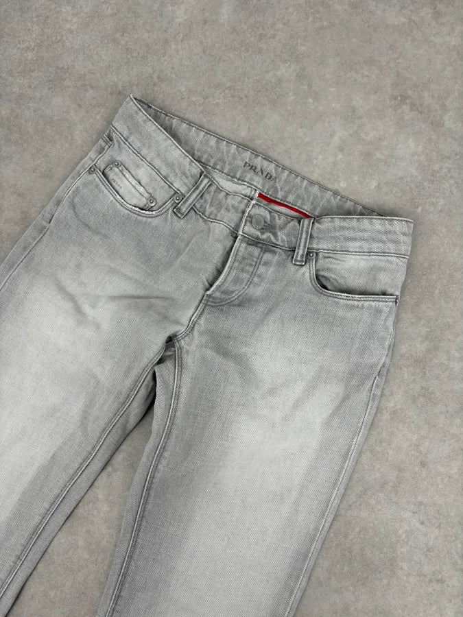 2000s Prada Grey Slim Pants ovnIcsG 4