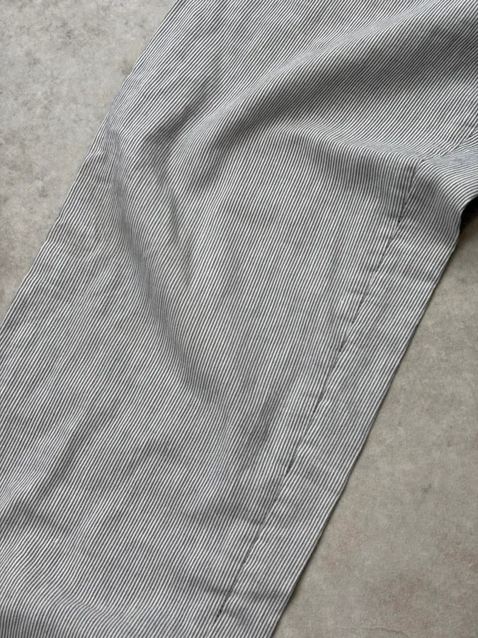 AW2006 Prada Grey Striped Cozy Pants  bMpoYgC 10