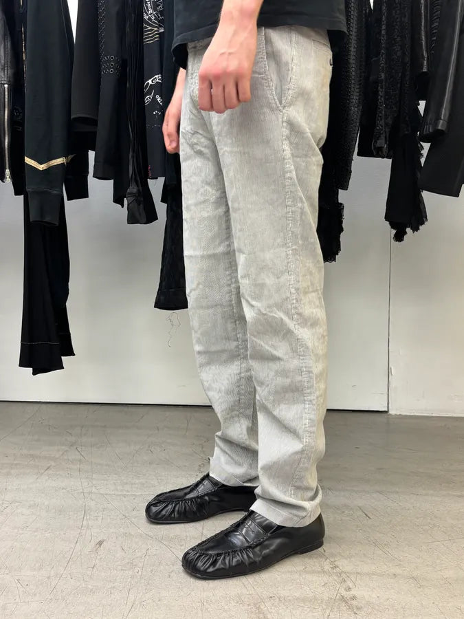 AW2006 Prada Grey Striped Cozy Pants  bMpoYgC 2