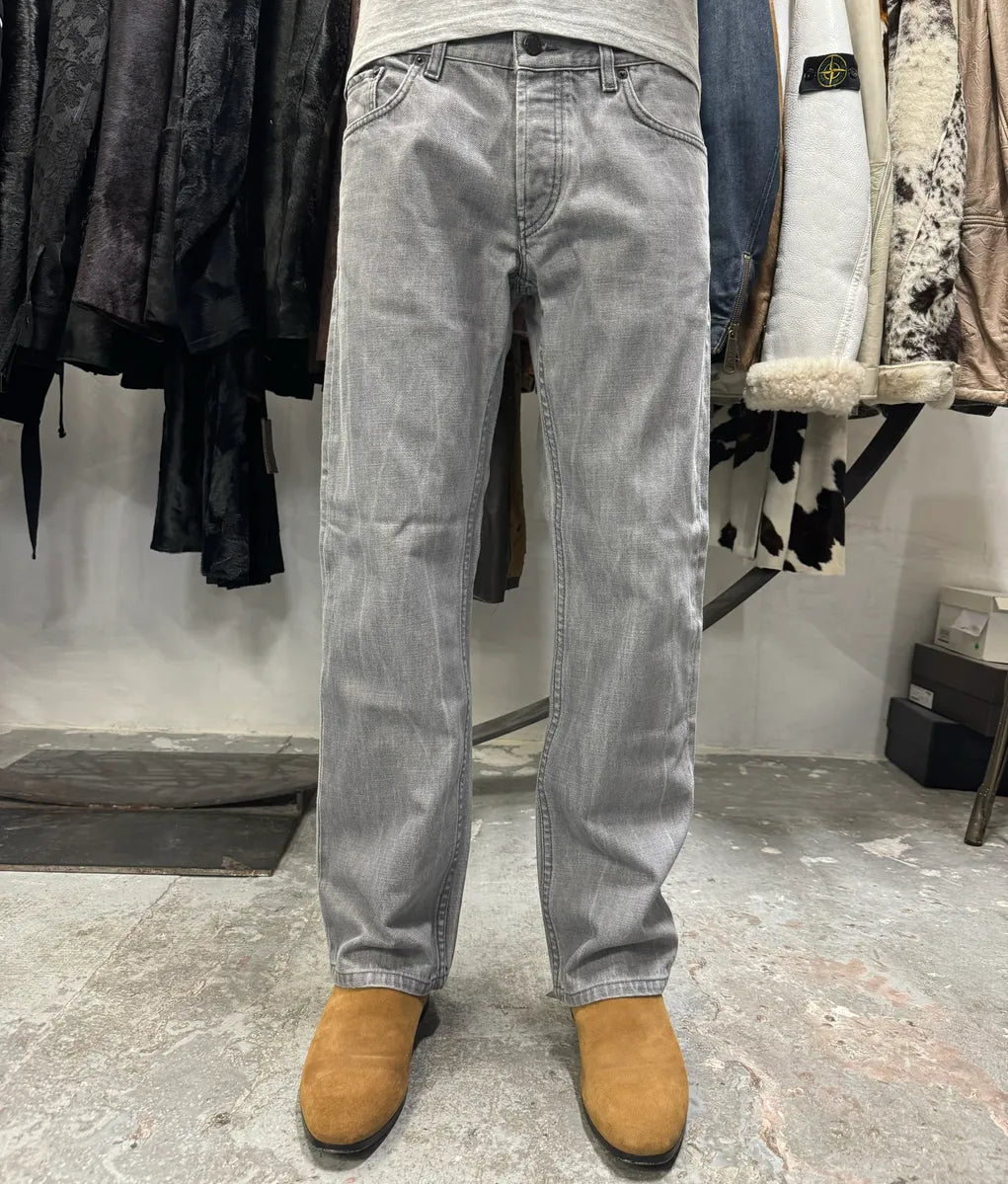 Prada Grey Washed Denim Jeans (S/M) HvqGMdM 1